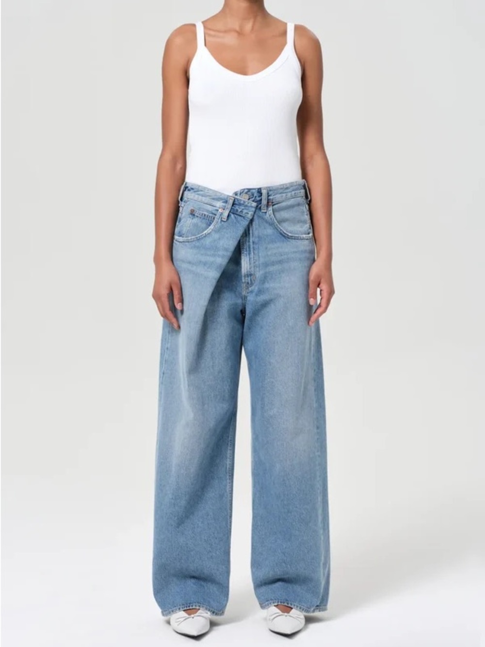 AGOLDE Vana Fold Jeans Mantra Hemmed Petite Size 31